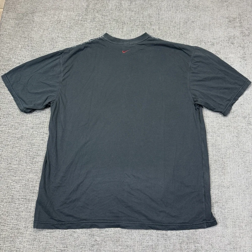 Nike LeBron James T‎ Shirt Men's XXL Blueprint Shoe Sketch Black Fit Dry